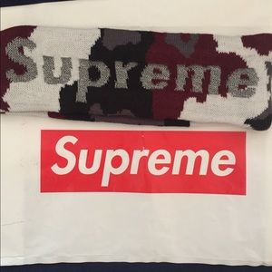 Supreme Red Camo Headband